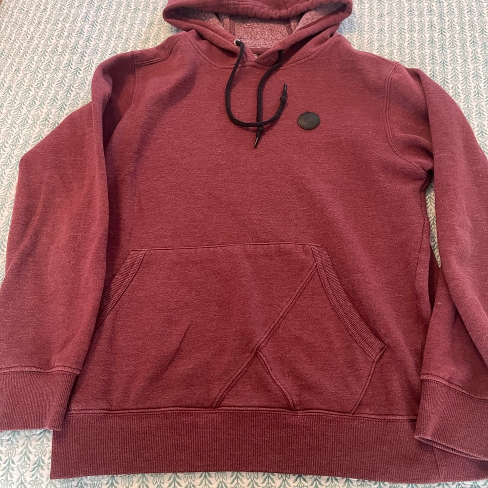 Volcom Pullover Hoodie Men’s Small Maroon/Burgundy
